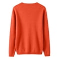 thumbnail image 4 of Domzest Womens Lightweight Cardigan V Neck Button Down Long Sleeve Knit Sweater Fall Casual Soft Basic Knit Cardigan Sweater Saffron XL, 4 of 6