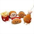 thumbnail image 3 of Juguete de Peluche de Comida Simulación de Hamburguesa Peluches de Comida de Peluche de Comida para Fiesta Temática de Comida Regalos de Cumpleaños Mochila, 3 of 5