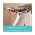 thumbnail image 3 of 5 PACK 12Inch Pant Hangers Skirt Hangers with Clips Non-Slip Hangers for Heavy Duty Ultra Thin Space Saving Hangers-5pack, 3 of 6