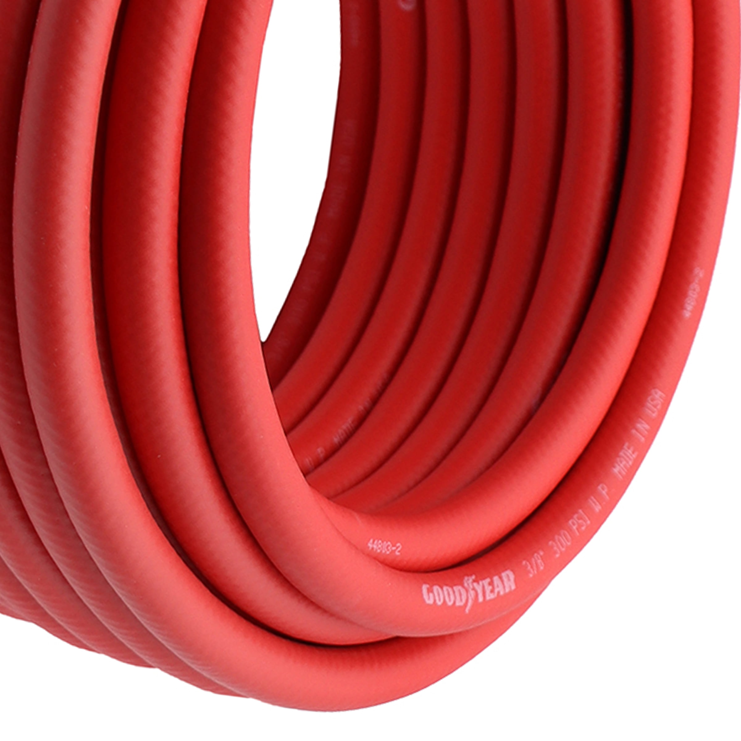 GoodYear Hybrid 50' X 3/8" Air Hose - 300 PSI - Red - Made in the USA