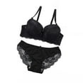thumbnail image 4 of TAGOLD Womens Lingerie ,Fashion Woman's Lace Beauty Back Solid Strap Wrap Plus Size Bra Underwear, 4 of 5