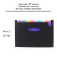thumbnail image 3 of FlyFlise 12 Pockets File Folder Organizer Expanding File Folder Rainbow Color Accordion A4 Size with, 3 of 8