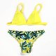 thumbnail image 1 of Traje de baño de playa Europa y América Traje de baño de bikini sexy con estampado de hojas verdes, 1 of 5