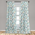 thumbnail image 5 of Ambesonne Pastel Curtains, Ornate Spring Yard Theme, Pair of 28"x63", Multicolor, 5 of 5