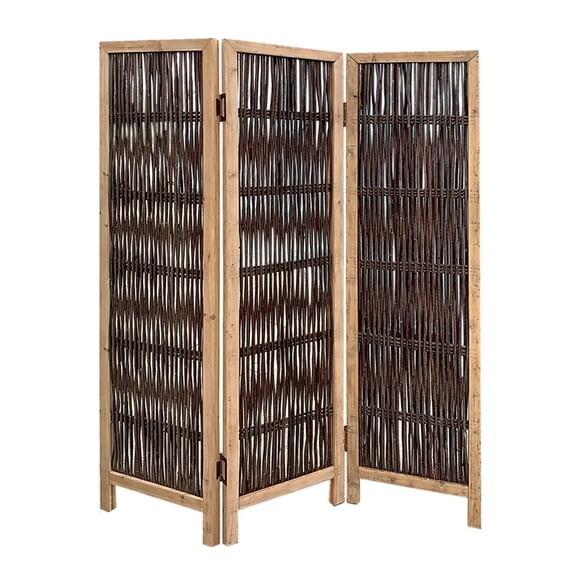 Home Indoor Contemporary 3 Panel Kirkwood Screen Room Divider