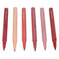 thumbnail image 4 of Delineador De Labios Mate, Cabeza De Calabaza De Esponja Portátil, 6 Colores, Hidratante, 0,6 Ml, Delineador De Labios Líquido De Alta Pigmentación De Larga Duración Para, 4 of 7