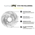 thumbnail image 3 of Kit De Rotores Y Frenos Delanteros Hart Brakes |Pastillas De Freno Delanteras| Rotores Y Pastillas De Freno| Pastillas Y Rotores De Freno Cerámicos - Phcf.51056.02, 3 of 5