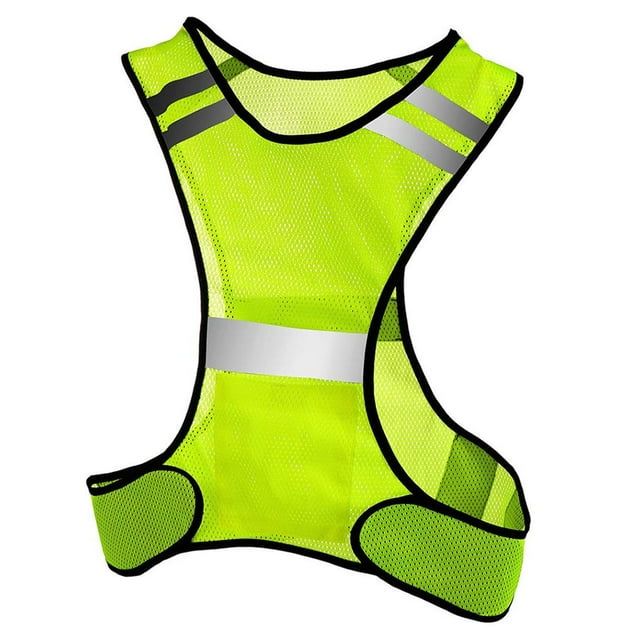 Seguridad Reflectante De Alta Visibilidad, Chaleco Ligero Ultrafino Para Caminar De Noche, Correr, Pasear Perros, Andar En Moto Yuarrent OD011468-00