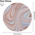 thumbnail image 2 of Coolnut 60"x60" Round Tablecloth, Pink Brown Marble Ink Pattern Modern Table Cover for Home Decoration Washable Table Cloth for Dinner Picnic, 2 of 5