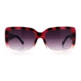 thumbnail image 4 of Womens Classy 90s Styling Chic Rectangle Designer Fashion Plastic Sunglasses Red Tortoise - Purple, 4 of 8