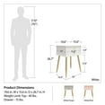 thumbnail image 3 of Valentina 1 Drawer Nightstand, White, 3 of 9
