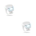 thumbnail image 1 of Soidarity 1/2/4 Uds. Luz delantera LED para bicicleta, bicicletas de montaña, alimentadas por , 3 modos, lámpara de faro de advertencia, Blanco 2Conjunto, 1 of 6
