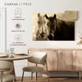 thumbnail image 5 of Elephant Stock Sepia Horses Wall Art - Horizontal Canvas Wall Art - Living Room Wall Decor - Animal Canvas - Black And Gray Decor - 12" x 8", 5 of 8