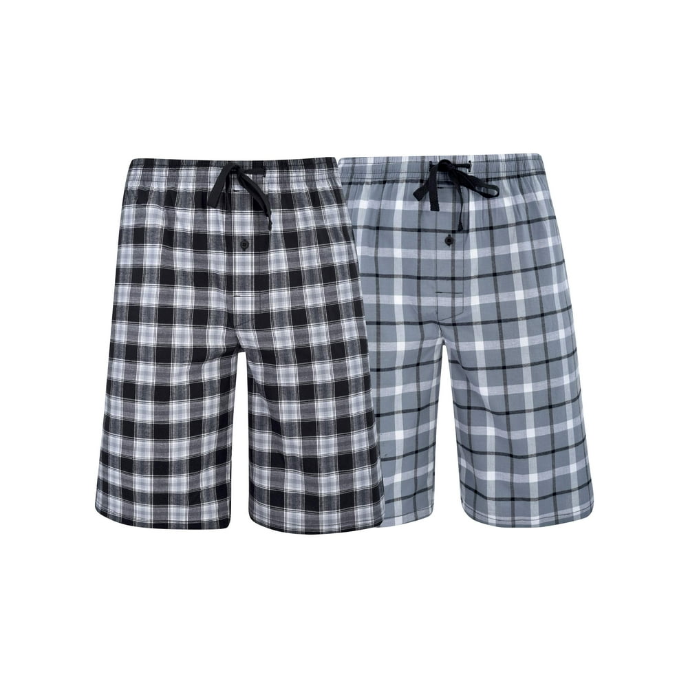 Hanes Hanes Big & Tall Men's 2Pack Woven Stretch Sleep Jam Short