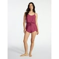 thumbnail image 2 of Time and Tru Women's and Women's Plus Size Tank Romper Swimsuit, Sizes XS-3X, 2 of 5