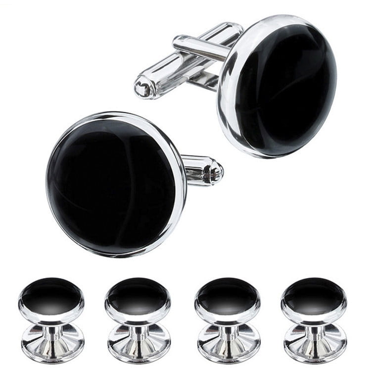 Cufflinks and Studs Set for Tuxedo Shirts Business Wedding