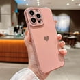 thumbnail image 3 of Design for iPhone 13 Pro Max 5g 6.7” Phone Case,Luxury Gold Plating Cute Love Heart Case with Camera Protection Soft Silicone Shockproof Cover Bumper with Side Heart Pattern, 3 of 6