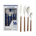 thumbnail image 4 of Juego de Cubiertos Chefmaker Acero Inoxidable Mango ABS Efecto Madera- 16 Piezas, 4 of 4