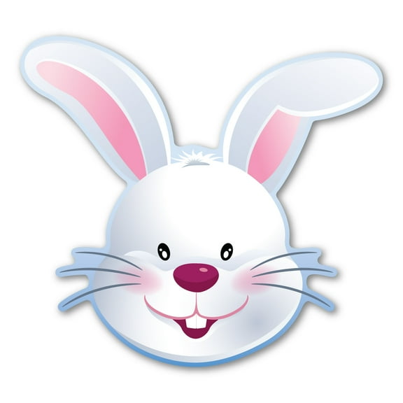 Easter Bunny Magnet by Magnet America is 4 7/8" x 4 1/2" Made for Vehicles and Refrigerators