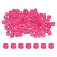 thumbnail image 1 of Uxcell 300-Pack Marcadores de Perchas para Ropa, Clips de Tamaño de Prenda de Plástico Codificados por Color que se Ajustan a Varillas de 3mm-5mm [Rojo Durazno], 1 of 6