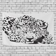 thumbnail image 1 of EREHome Lay The Snow Leopard Home Decoration Wall Tapestry 60x51 inches, 1 of 4