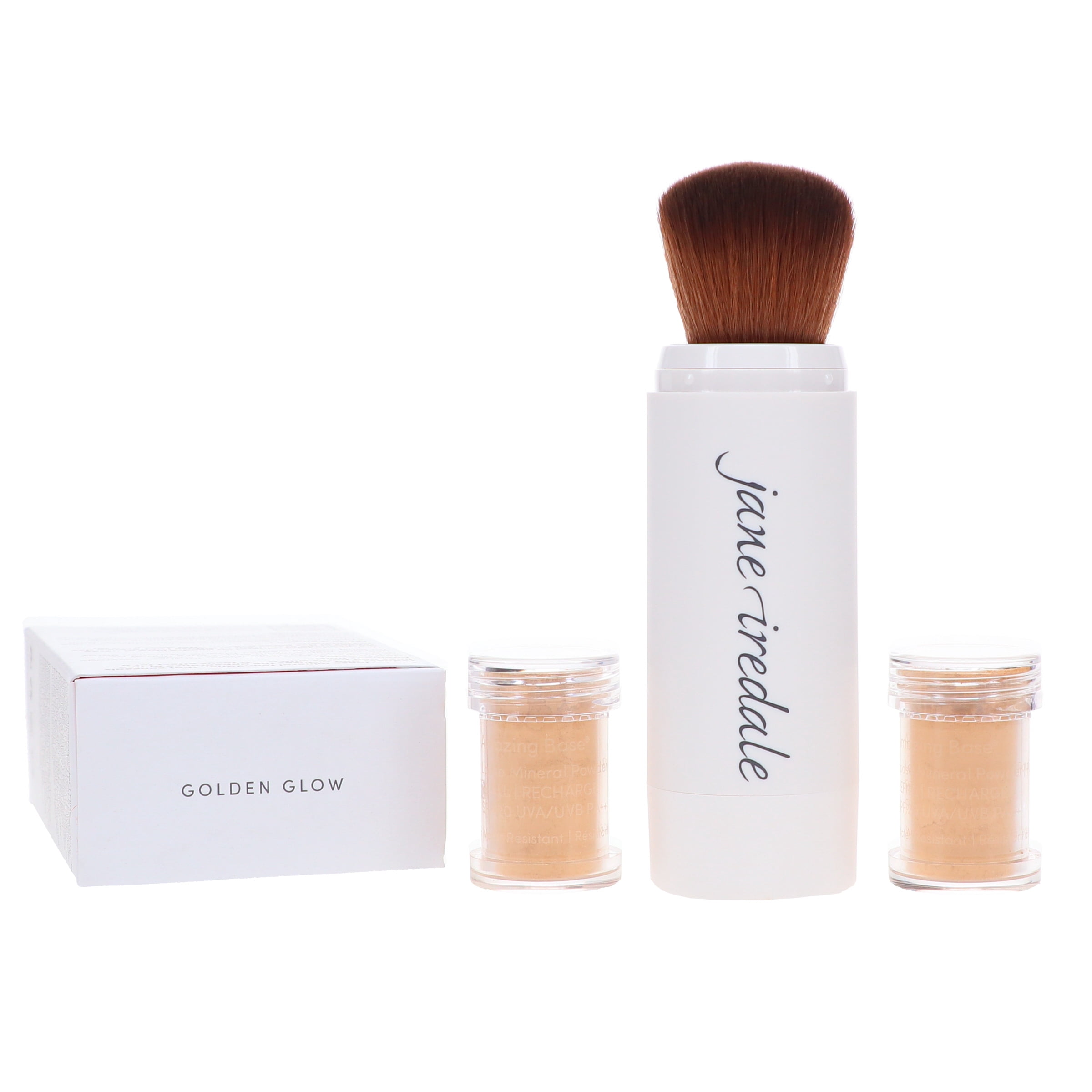 jane iredale Amazing Base Loose Mineral Powder Refillable Brush Golden Glow 0.18 oz