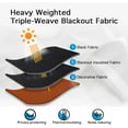 thumbnail image 6 of Yakamok 100% Blackout Curtains for Bedroom 63 Inch Length, Total Light Blocking Drapes with Black Backing, Thermal Insulated Solid Grommet Panels for Living Room, 42Wx63L,Burnt Orange, 2 Panels, 6 of 7