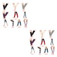 thumbnail image 4 of 1 par de calcetines de baile latino Sonducket Azul 2Conjunto, 4 of 6