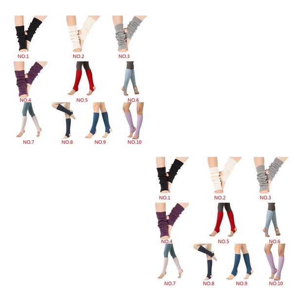 Calcetines de baile latino Minnieouse 1 par para mujer mallas cálidas informales calentador térmico Type7 NO7