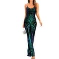 thumbnail image 2 of SWSMCLT Women's Sequin Evening Dresses Elegant Maxi Formal Gown Wedding Party Sparkle Glitter Backless Lace Up Back Spaghetti Strap Strappy Shiny Floor Length Mermaid Dress Green Blue Teal 8, 2 of 5
