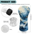 thumbnail image 6 of Yuyamidu Blue Marble Stripers Golf Club Head Covers for Men Women Golf Accessories Waterproof PU Leather for Woods and Driver Fairway Hybrids, 6 of 7
