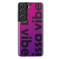 thumbnail image 1 of MUNDAZE Samsung Galaxy S22 Shockproof Clear Hybrid Protective Phone Case Purple Clear Funny Text Quote Issa Vibe Cover, 1 of 5