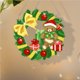 thumbnail image 5 of Corona Pintura Cristal Con Forma Especial Oso Navideño para Pared Ventana, 5 of 9