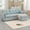 Mint Green+Chenille, variant on MOONMISS Chenille Upholstered L-Shaped Storage Reversible Chaise Sectional Sofa with Side Pocket-Mint Green