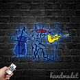 thumbnail image 4 of Handmadetneonsign Band Music Metal Acrylic, Band Music Metal Sign, Artist Metal Light, Boho Wall Art 67184, 4 of 5