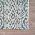 thumbnail image 5 of Laddha Home Designs 1.75' x 3' Entwined Geometric Indoor Outdoor Area Throw Rug - Blue and Gray, 5 of 9