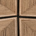 thumbnail image 4 of bali & pari Prita Bohemian Paper Loom and Natural Mahogany Wood 2-Piece Bar Stool Set, 4 of 9