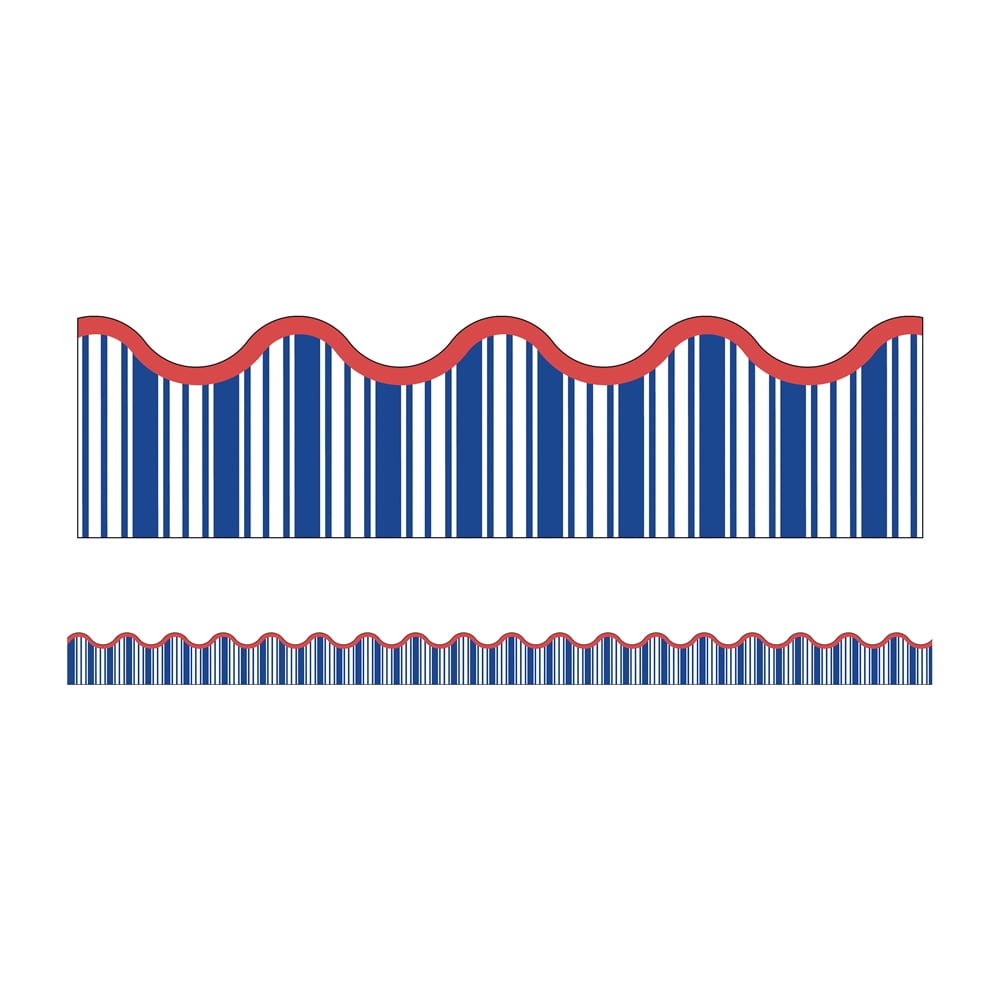 Nautical Stripes Bulletin Board Borders, Carson Dellosa Classroom