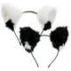 thumbnail image 1 of Diadema con orejas de gato, 2 uds., diadema para fiesta, tocado de Halloween, accesorio para disfraz de gato, 1 of 6