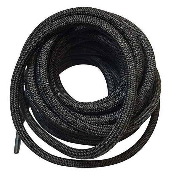 B&Q 3 Pairs Black Long Military Hiking Work Boot Laces Shoelaces Strings Replacements for Men Women 39 40 48 54 60 63 72 Inches