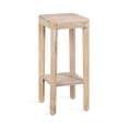 thumbnail image 4 of Kate and Laurel Talcott Modern Square Wood Drink Table, 12 x 12 x 28, Light Natural, Transitional Decorative Two-Tier Pedestal Table for Use as Plant Stand Indoors or Living Room Decor Accent, 4 of 9