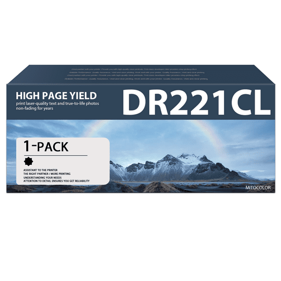1 Pack Black DR-221CL DR221CL Compatible Drum Unit Replacement for Brother HL-3140CW 3150CDN 3170CDW 3180CDW MFC-9130CW 9140CDN 9330CDW 9340CDW DCP-9015CDW 9020CDN Printer