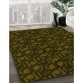 thumbnail image 3 of Ahgly Company Machine Washable Indoor Square Transitional Dark Bronze Brown Area Rugs, 5' Square, 3 of 7