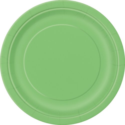 Lime Green Paper Dinner Plates, 9in, 50ct