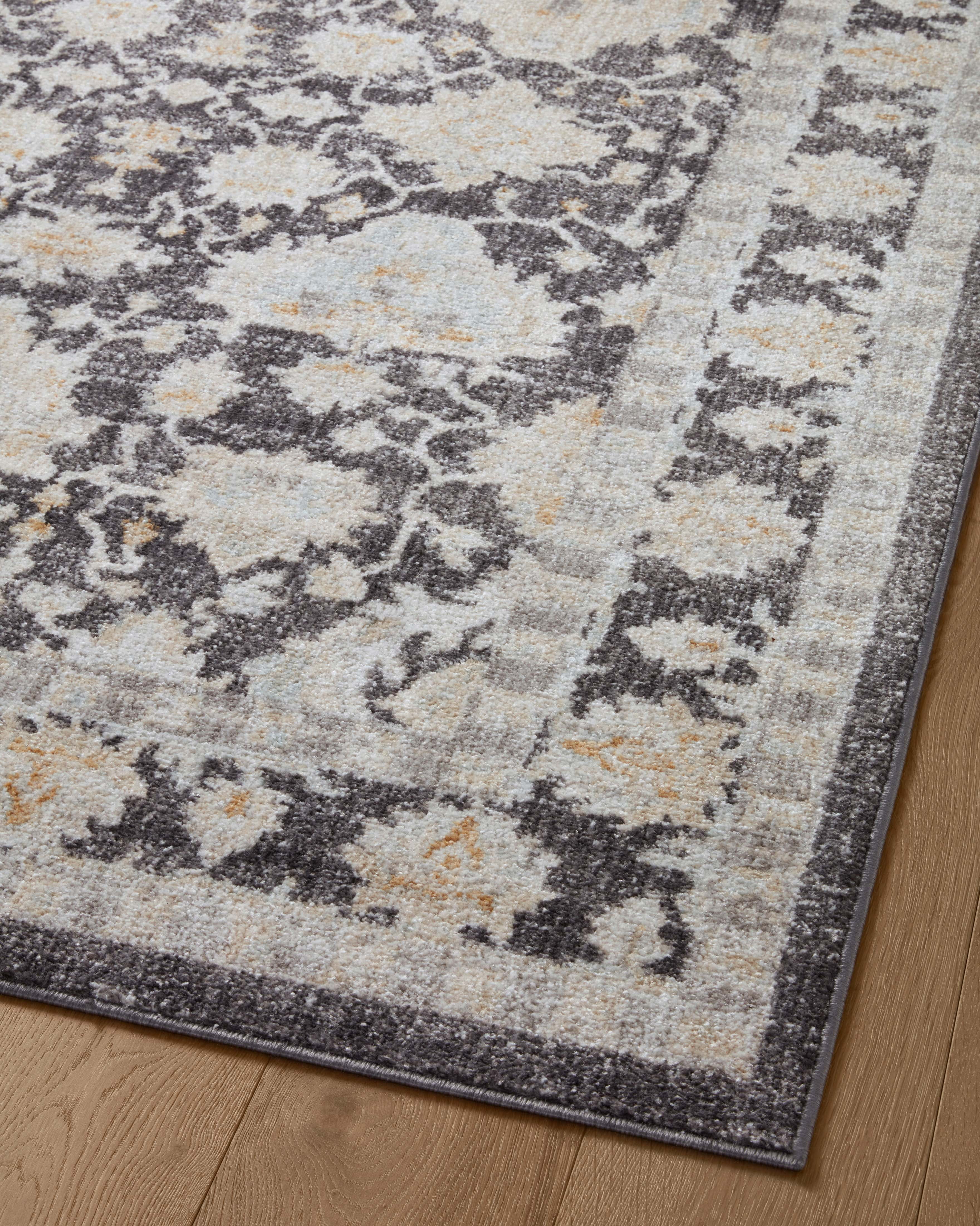 Loloi Monroe Charcoal / Natural 5'-3" x 7'-9" Area Rug