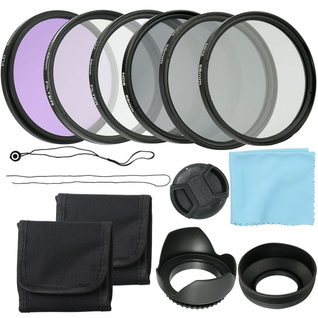 Cámara profesional UV CPL FLD Lens Filters Kit y Neutral Density Filter Set Fotografía Accesorios 58mm MABOTO Lente colorida