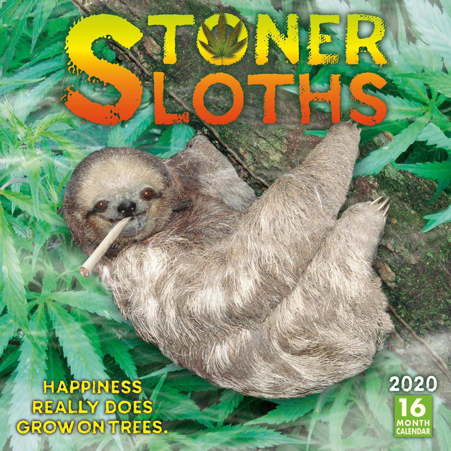 2020 Stoner Sloths 16Month Wall Calendar By Sellers Publishing (Other