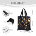 thumbnail image 3 of Easygdp Elegant Golden Blue Ornaments Bolsa Tote para Mujer, Bolso de Hombro para Trabajo, Playa, Viajes, Compras y Supermercado, 3 of 7