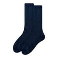 thumbnail image 4 of Telankuip 1 Pair Womens Sparkling Glitter Socks for Mid Calf Shiny Thread Sheer Dressy Casual Stackable Socks Fashion Footwear Shimmer Carnival Festival Outfit Dark Blue One Size, 4 of 4