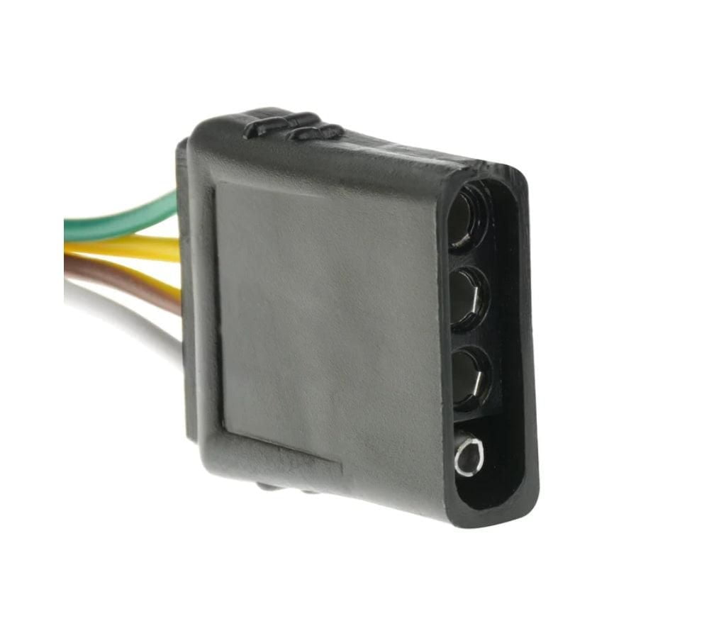 Kit de câblage de remorque avec connecteurs et clips, 4 voies, 25 pieds mâles, 4 pieds femelles, kit de câblage de remorque utilitaire pour lumières de remorque de bateau, fil de lumières de remorque